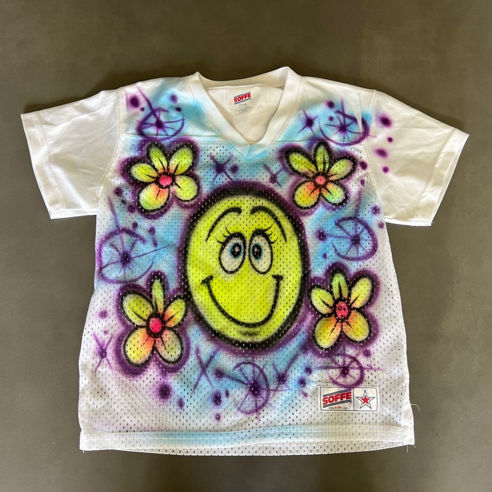 Soffe Kids' Colorful Smiley Face Tee
